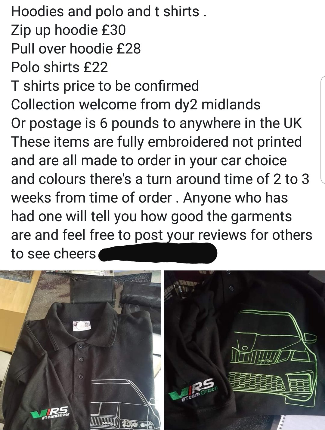 Vrs polo shirts and hoodies - Non Automotive Items - BRISKODA