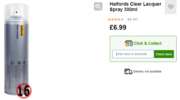 Halfords kurust on sale