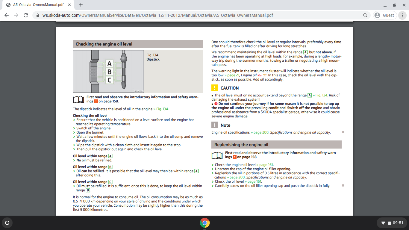 Control system for exhaust deals skoda octavia